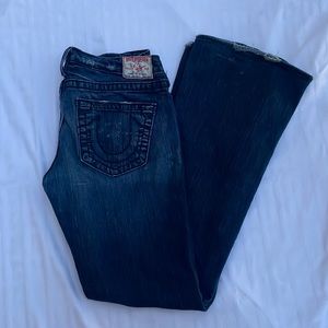 True religion boot cut, dark wash, jeans size 30